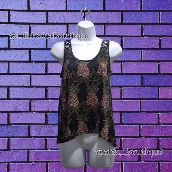 H&M Pineapple Tank Top(M009)- Size XS for Women - Picture 1 of 6